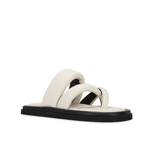 Elegant Cream Slide Sandals